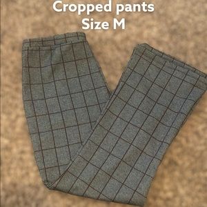 Cropped wide leg pants